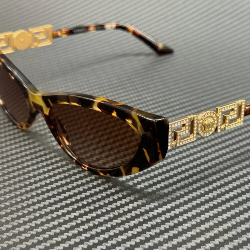Versace Brown Gold Female Sunglasses